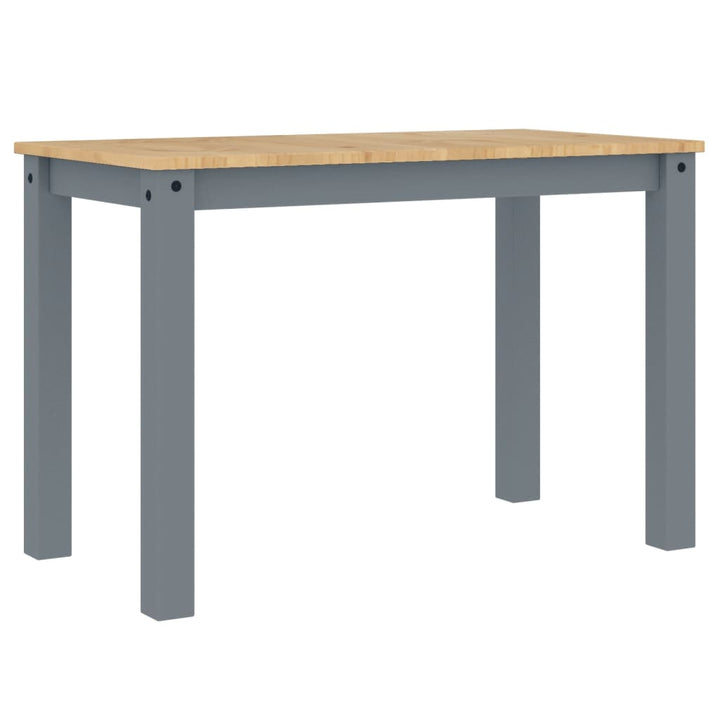 spisebord PANAMA 112x60x75 cm massivt fyrretræ grå