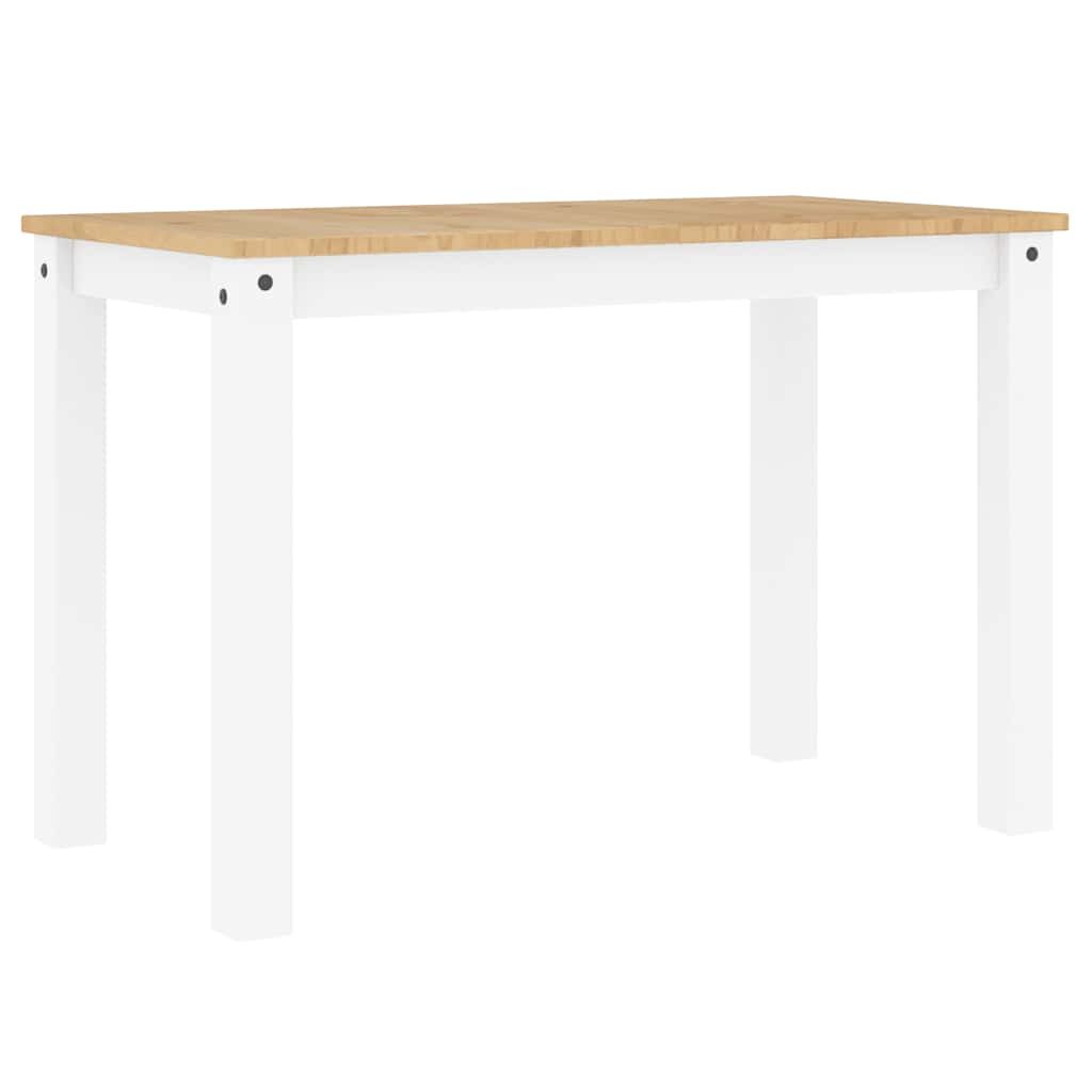 spisebord PANAMA 112x60x75 cm massivt fyrretræ hvid