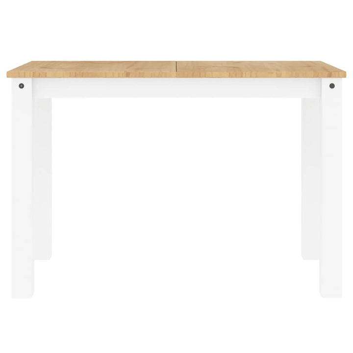 spisebord PANAMA 112x60x75 cm massivt fyrretræ hvid