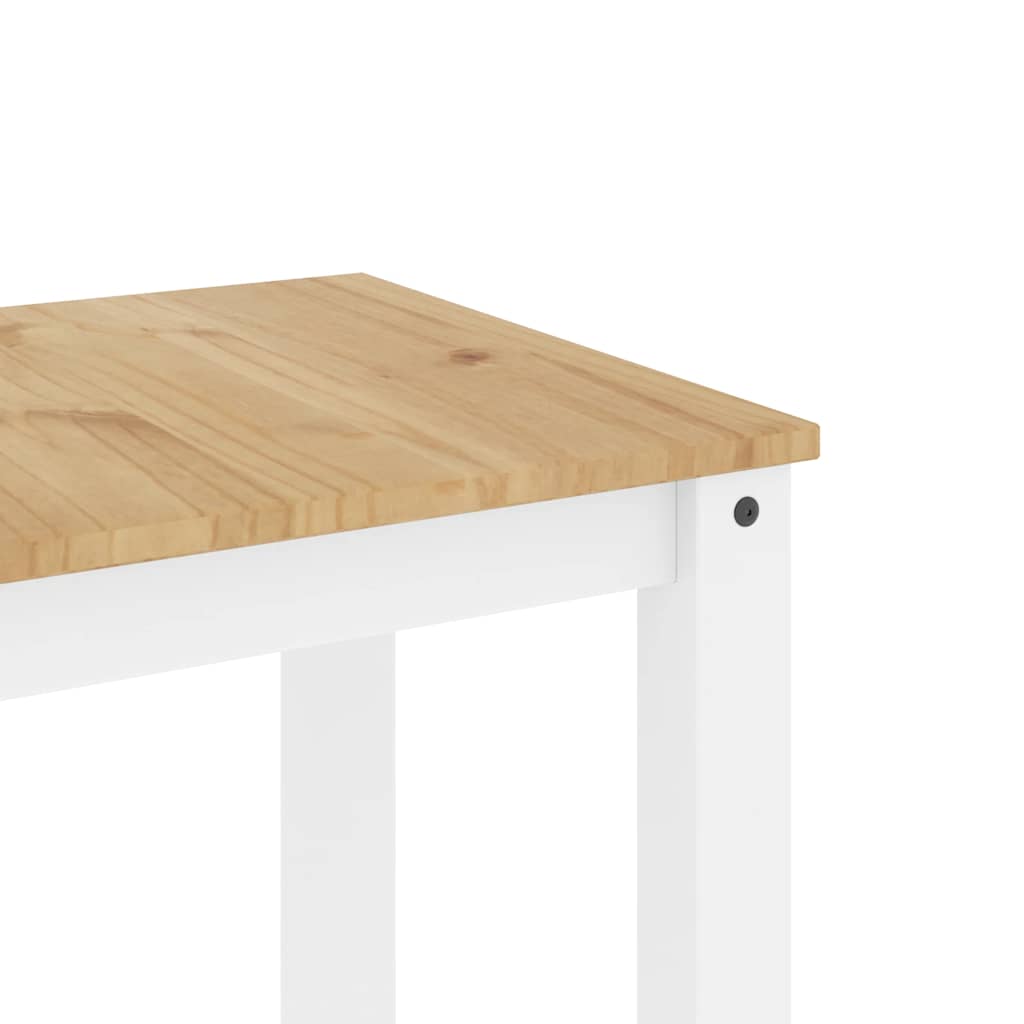 spisebord PANAMA 112x60x75 cm massivt fyrretræ hvid