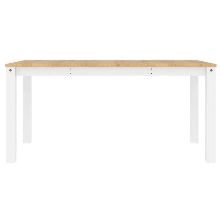spisebord PANAMA 160x80x75 cm massivt fyrretræ grå