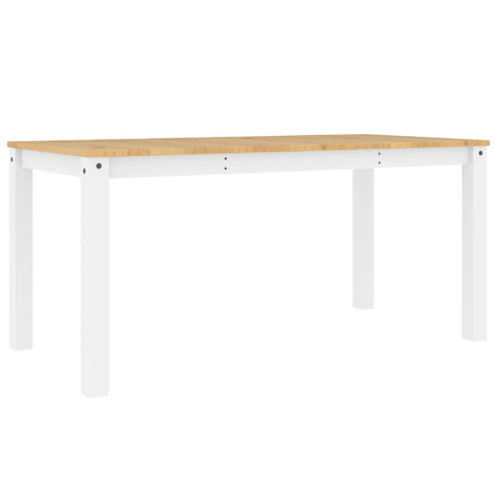spisebord PANAMA 160x80x75 cm massivt fyrretræ grå
