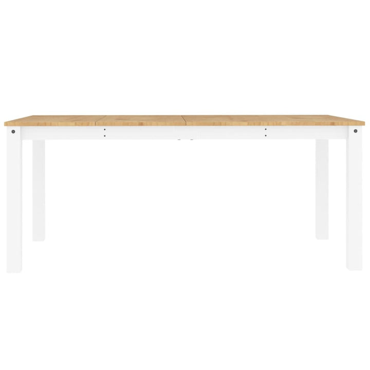 spisebord PANAMA 180x90x75 cm massivt fyrretræ hvid