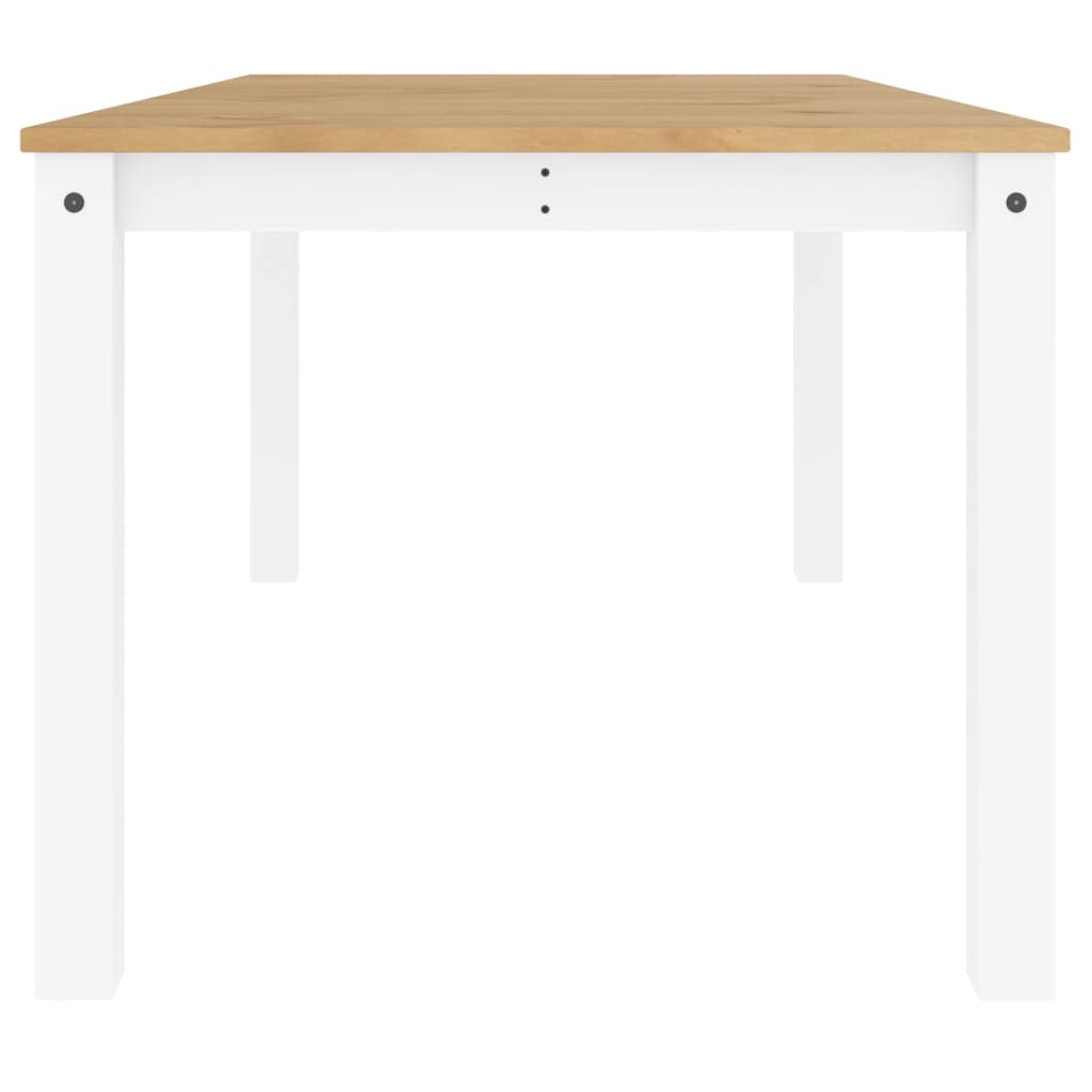 spisebord PANAMA 180x90x75 cm massivt fyrretræ hvid