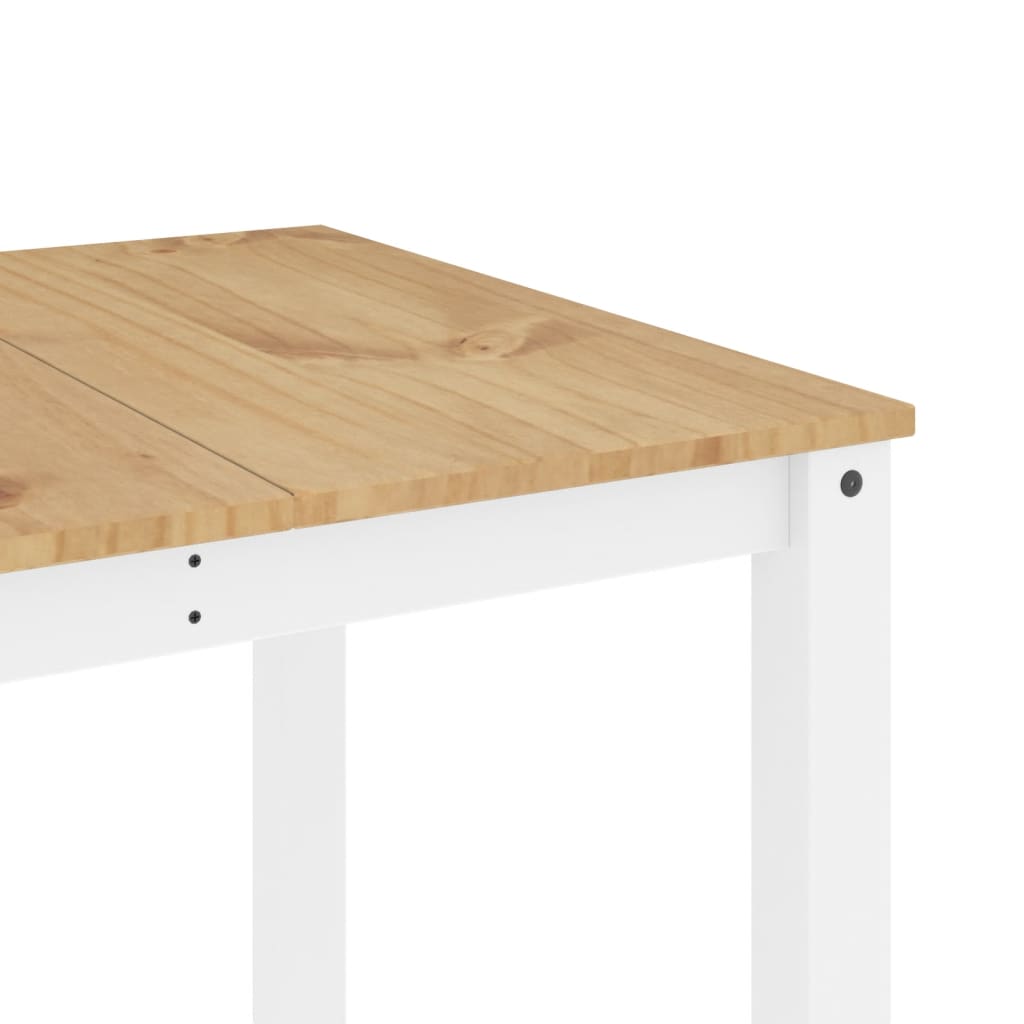 spisebord PANAMA 180x90x75 cm massivt fyrretræ hvid