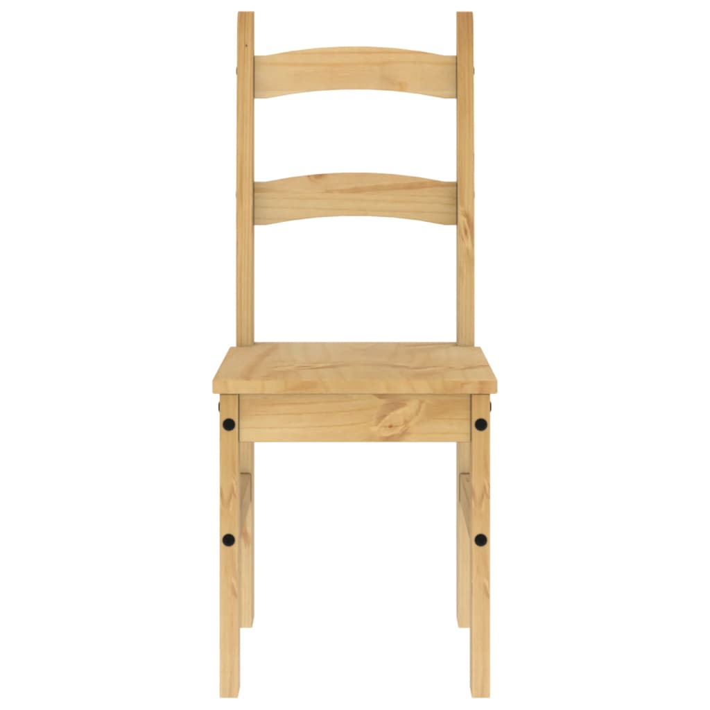 spisebordsstole 2 stk. 40x46x99 cm massivt fyrretræ