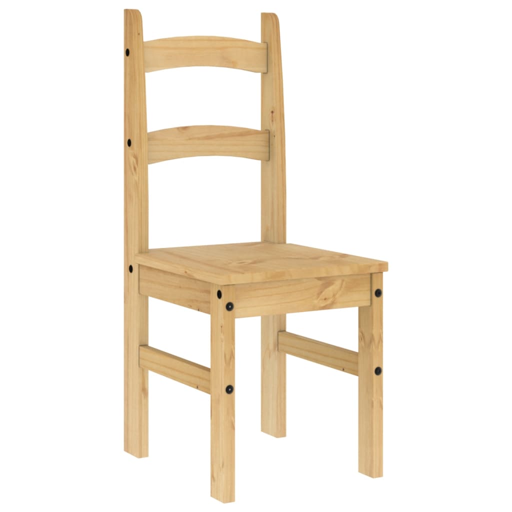 spisebordsstole 2 stk. 40x46x99 cm massivt fyrretræ
