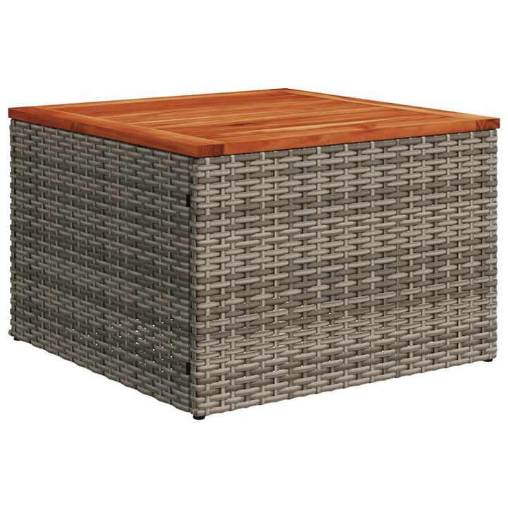 havesofasæt med 10 dele og hynder grå polyrattan