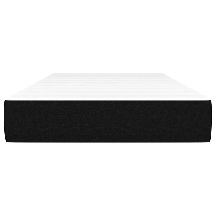 springmadras med pocketfjedre medium 120x190x20 cm stof sort
