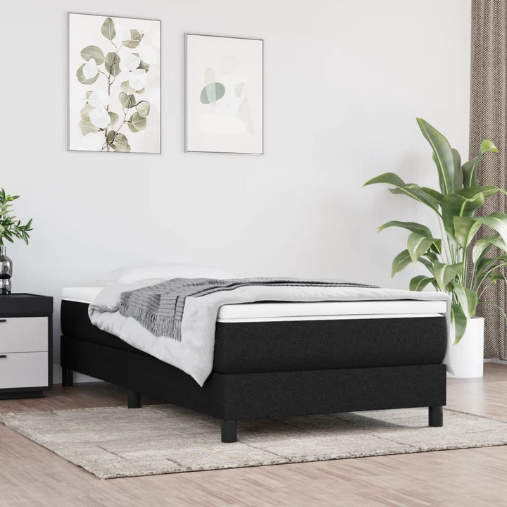 springmadras med pocketfjedre medium 120x190x20 cm stof sort