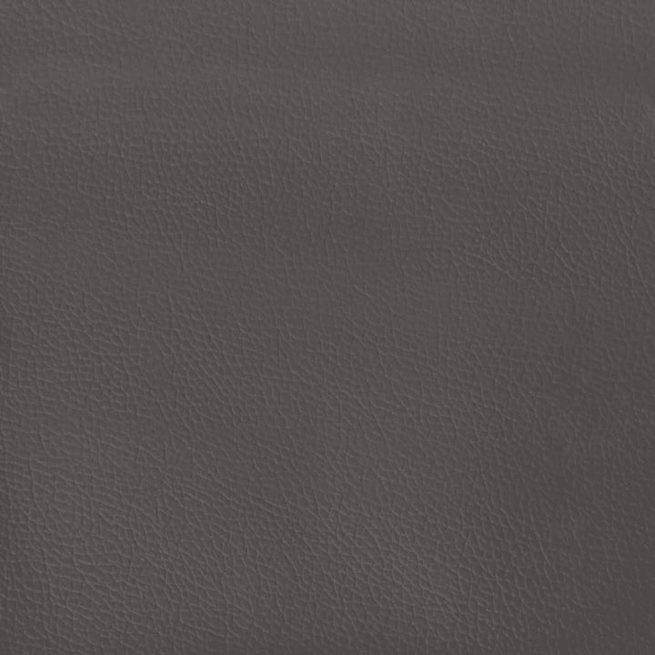 springmadras med pocketfjedre medium 120x190x20 cm kunstlæder grå