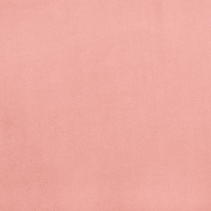 springmadras med pocketfjedre medium 120x190x20 cm fløjl lyserød
