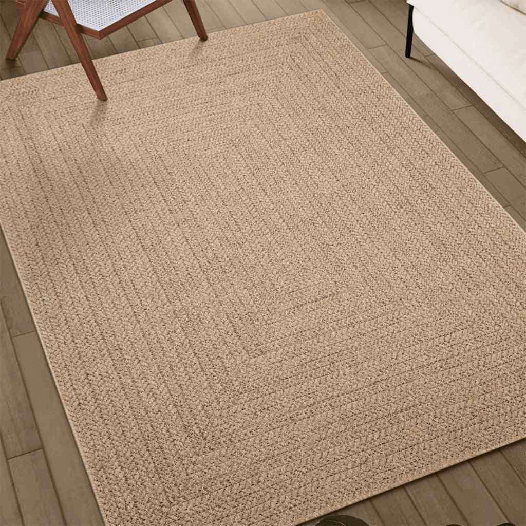 gulvtæppe ZIZUR 60x110 cm jute-look indendørs og udendørs