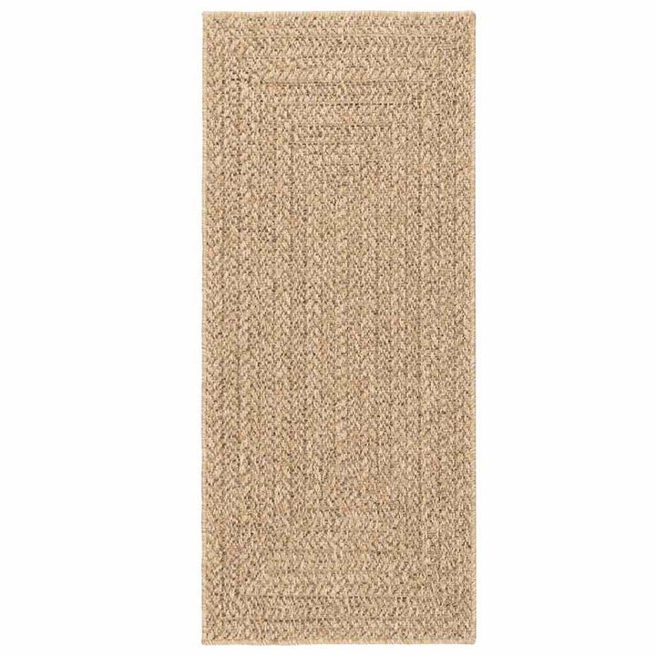 gulvtæppe ZIZUR 80x200 cm jute-look indendørs og udendørs