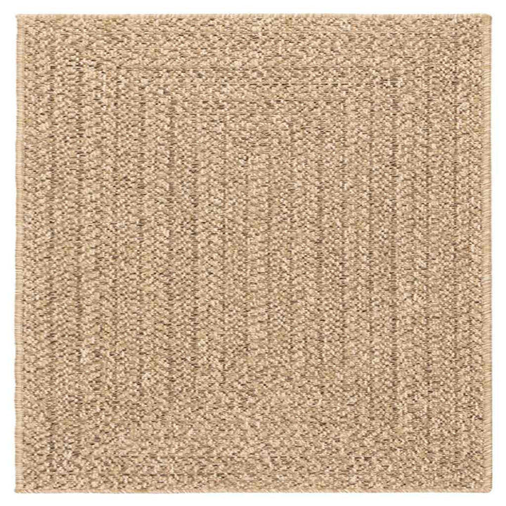 gulvtæppe ZIZUR 240x240 cm jute-look indendørs og udendørs