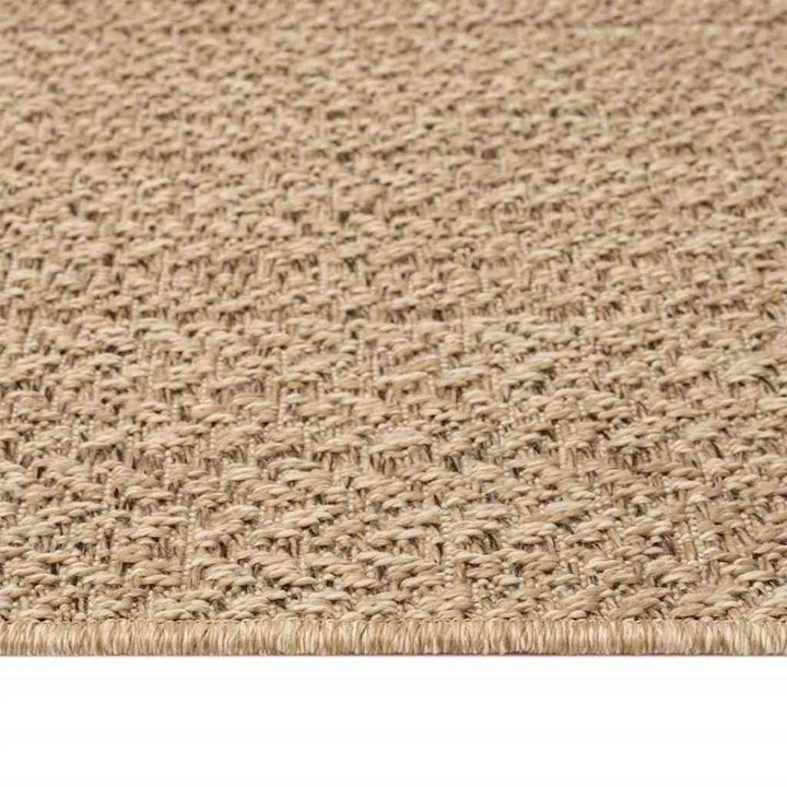 gulvtæppe ZIZUR 240x240 cm jute-look indendørs og udendørs