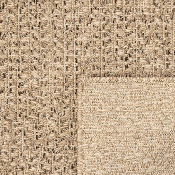 gulvtæppe ZIZUR 80x200 cm jute-look indendørs og udendørs
