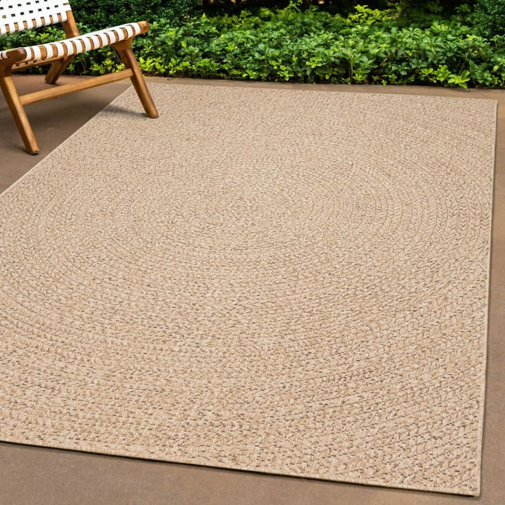 gulvtæppe ZIZUR 80x200 cm jute-look indendørs og udendørs