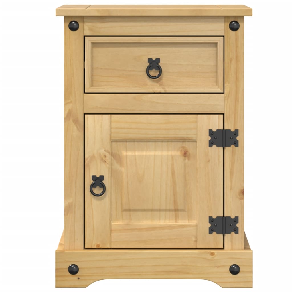 sengebord Corona 45x35x64 cm massivt fyrretræ