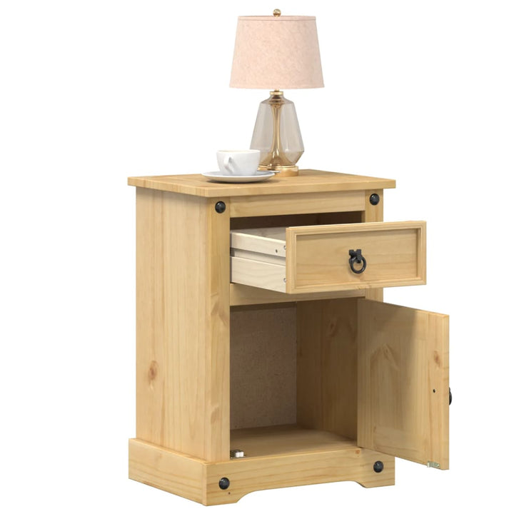 sengebord Corona 45x35x64 cm massivt fyrretræ