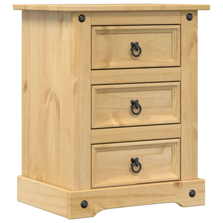 sengebord Corona 53x39x66 cm massivt fyrretræ
