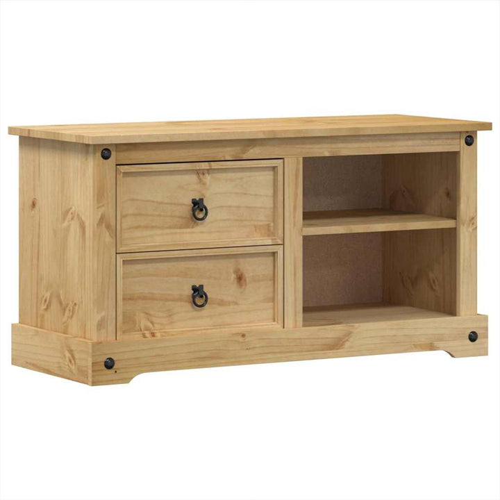tv-bord Corona 100x40x52 cm massivt fyrretræ