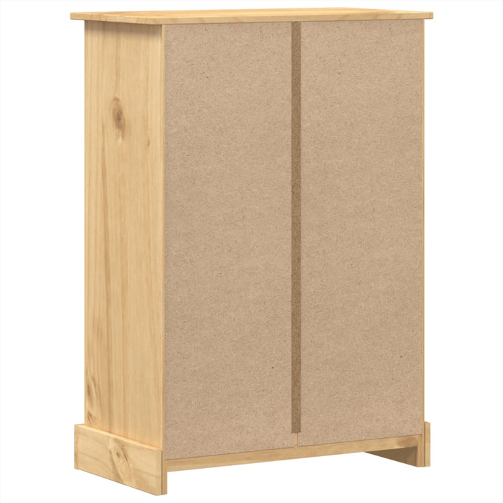 kommode Corona 80x43x114 cm massivt fyrretræ