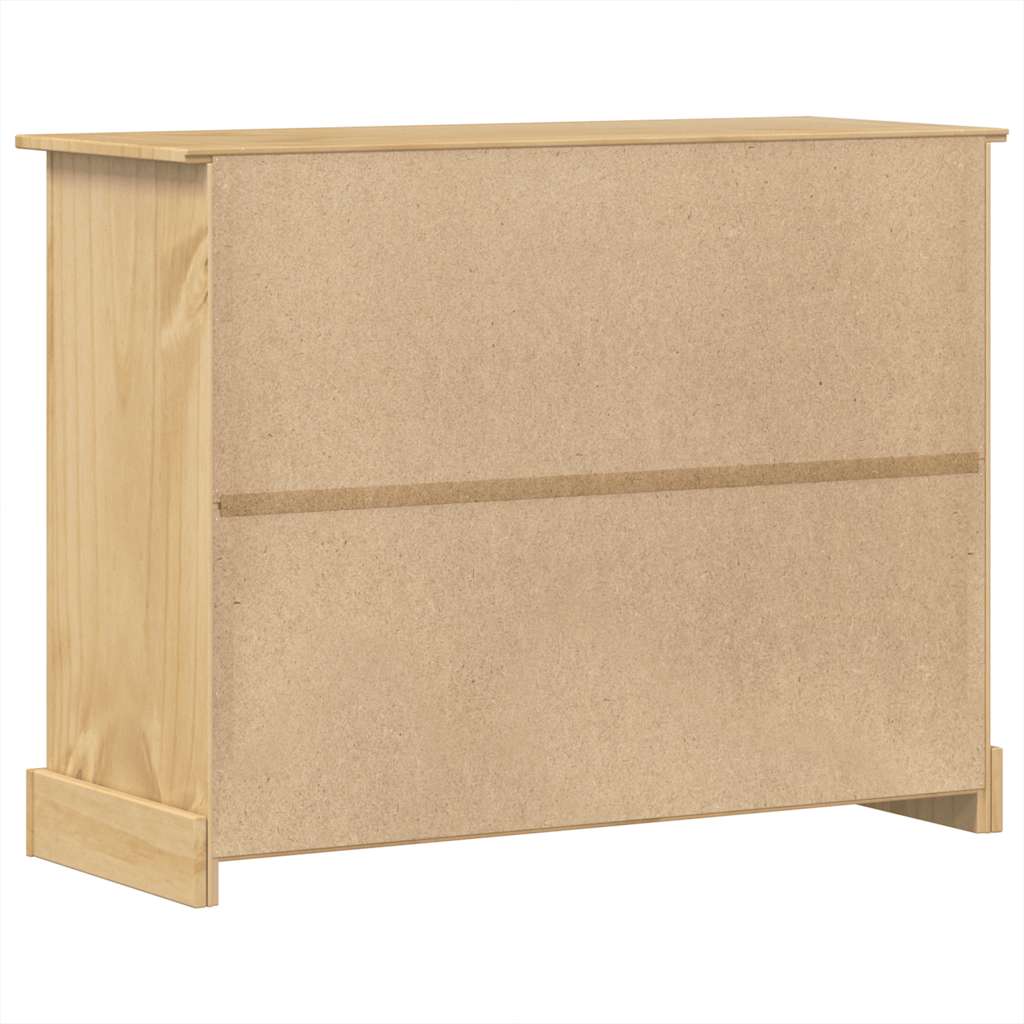 kommode Corona 112x48x91 cm massivt fyrretræ