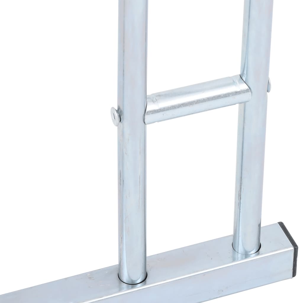 cykelstativ til 4 cykler fritstående galvaniseret stål