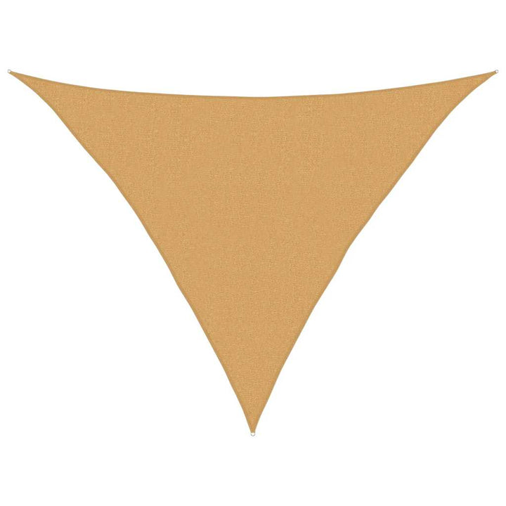 solsejl 2,5x2,5x3,5 m 160 g/m² trekantet HDPE sandfarvet