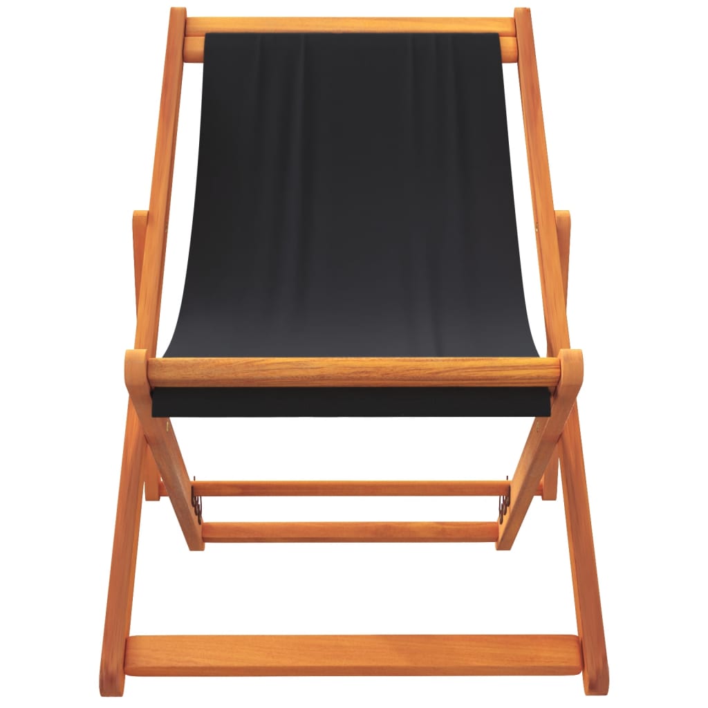foldbare strandstole 2 stk. stof sort