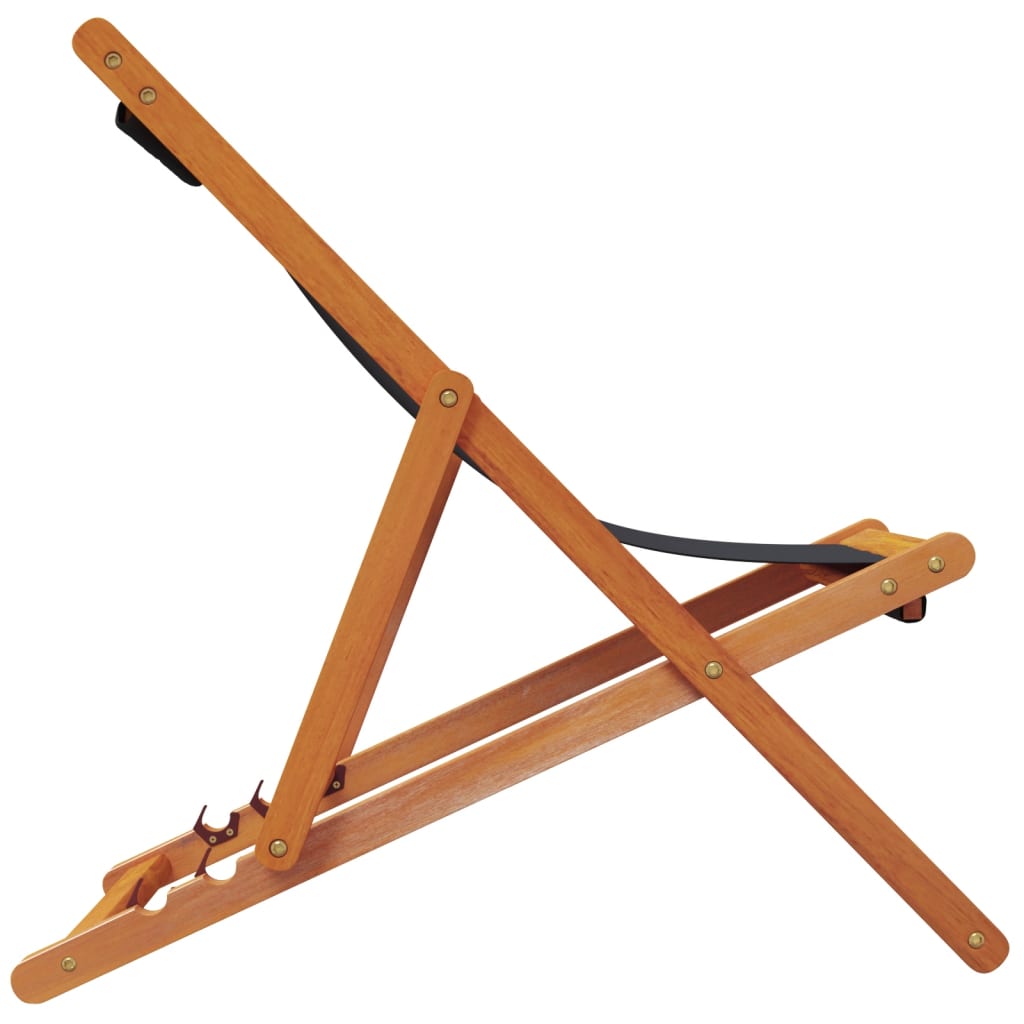 foldbare strandstole 2 stk. stof sort
