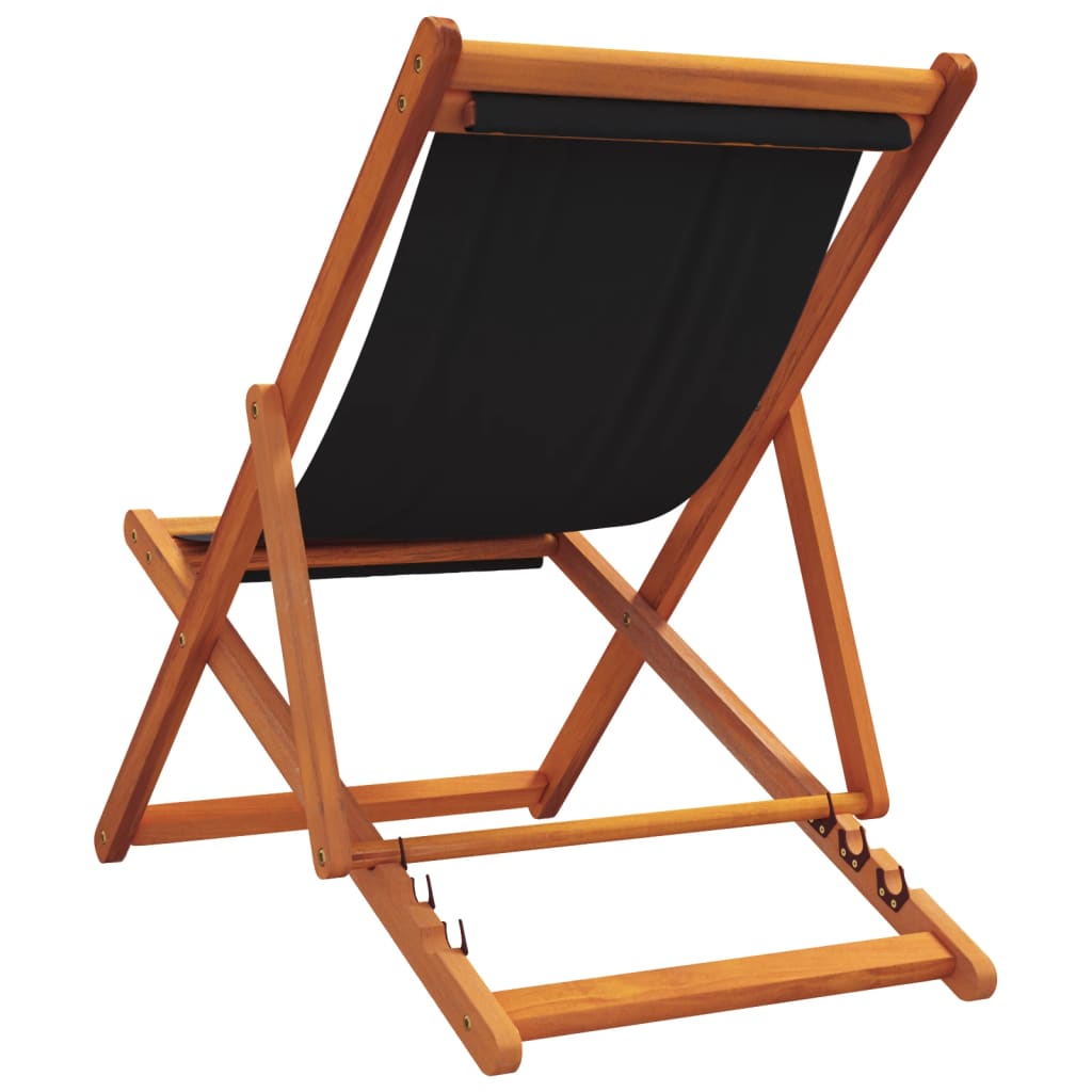 foldbare strandstole 2 stk. stof sort