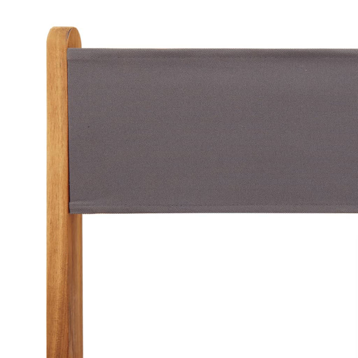 foldbare havestole 6 stk. stof og massivt træ antracit