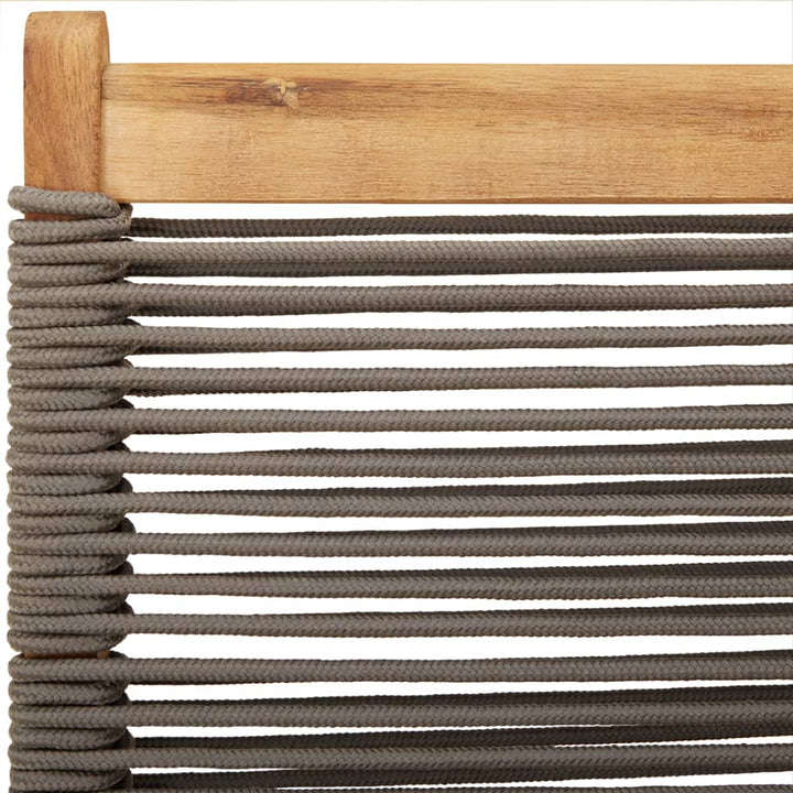 foldbare havestole 6 stk. massivt akacietræ grå