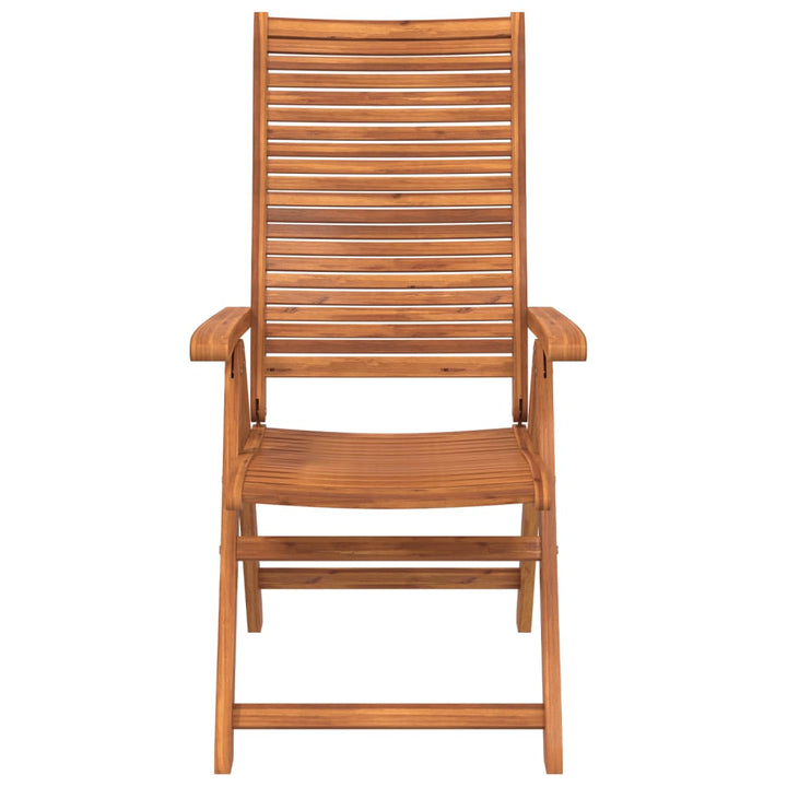 havestole 8 stk. 56x72x107 cm lænefunktion massivt akacietræ