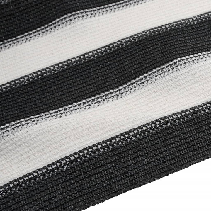 afskærmning 1,5x25 m 150 g/m² HDPE antracitgrå og hvid