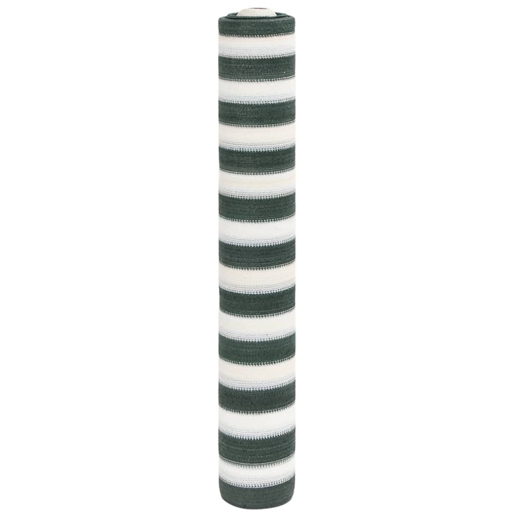 afskærmning 2x10 m 150 g/m² HDPE grøn og hvid