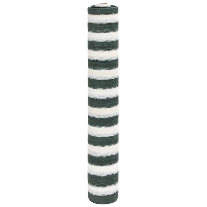 afskærmning 1,5x25 m 195 g/m² HDPE grøn og hvid