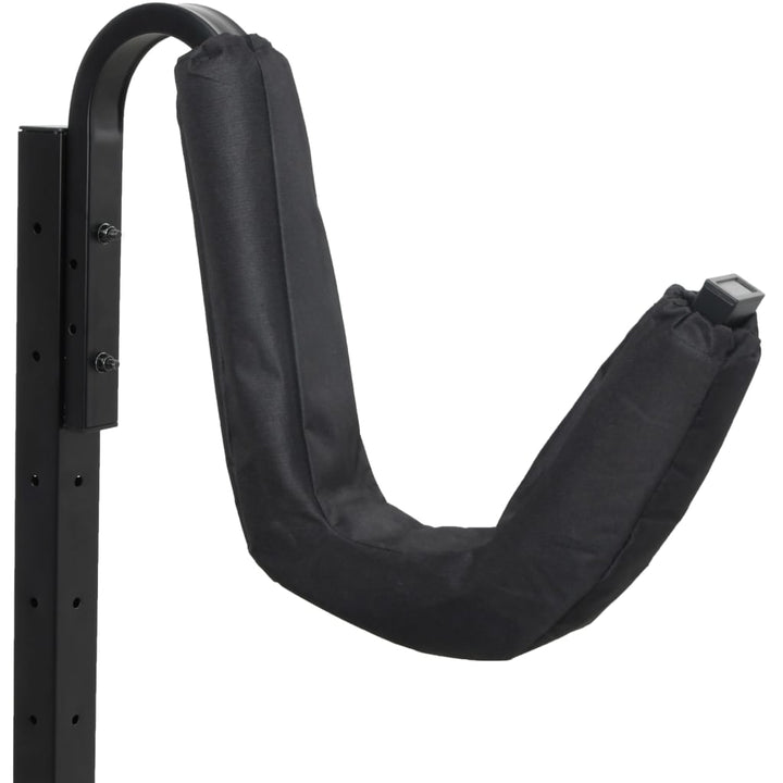 opbevaringsstativ til 2 kajakker 250x57x127,5 cm stål