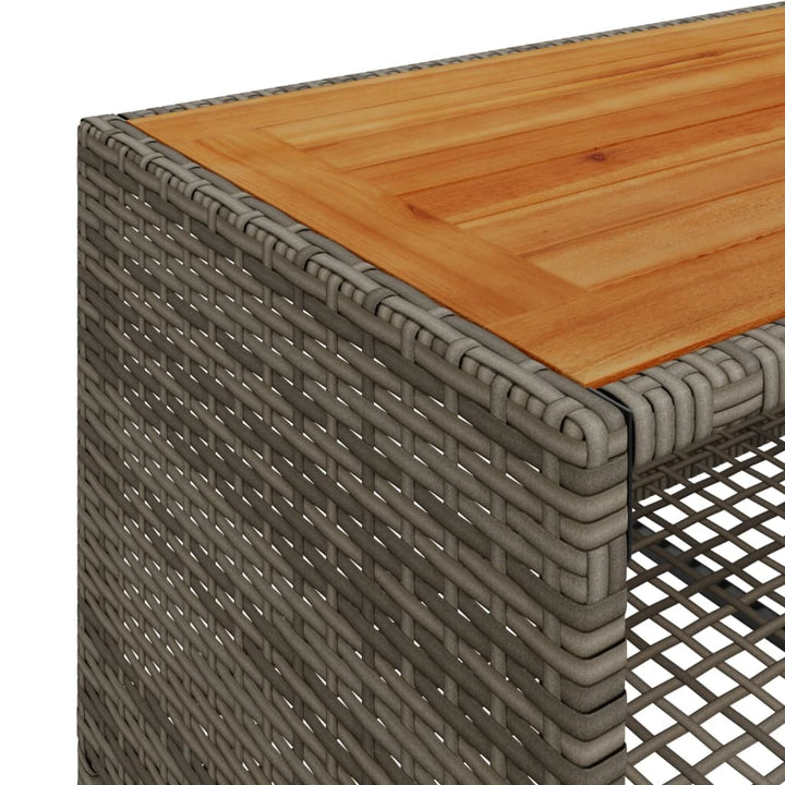 sofasæt til haven 4 dele med hynder polyrattan grå
