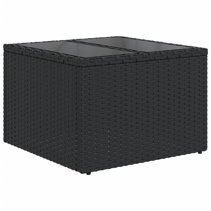 sofasæt til haven 8 dele med hynder polyrattan sort