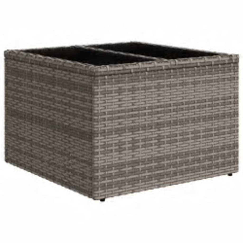 sofasæt til haven 8 dele med hynder polyrattan grå