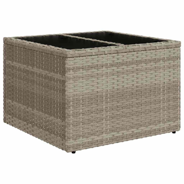 sofasæt til haven 9 dele med hynder polyrattan lysegrå