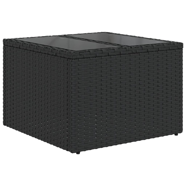sofasæt til haven 10 dele med hynder polyrattan sort