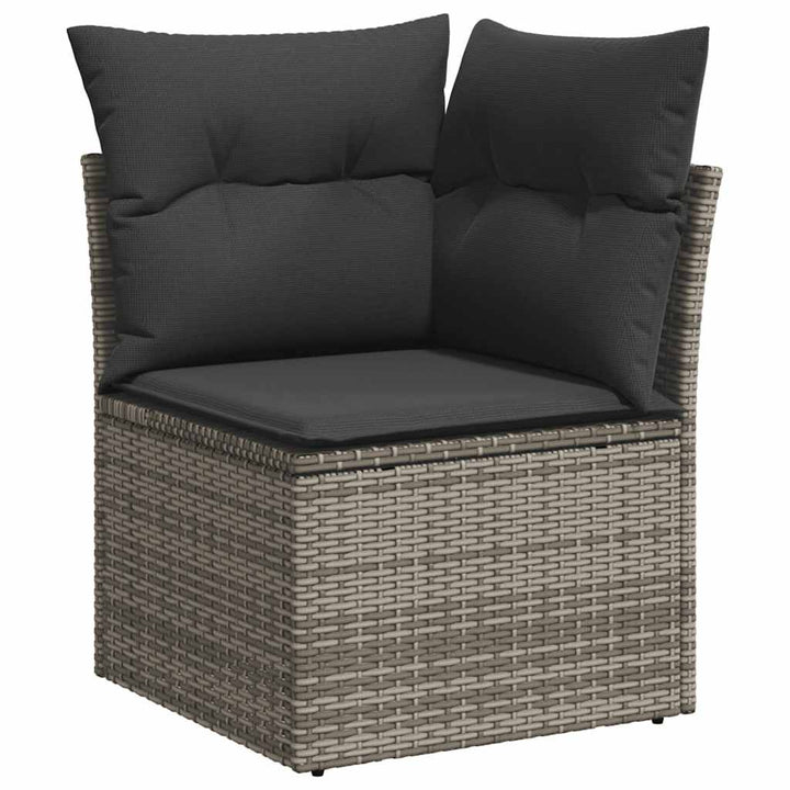 sofasæt til haven 8 dele med hynder polyrattan lysegrå