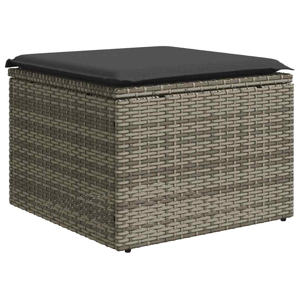sofasæt til haven 8 dele med hynder polyrattan lysegrå