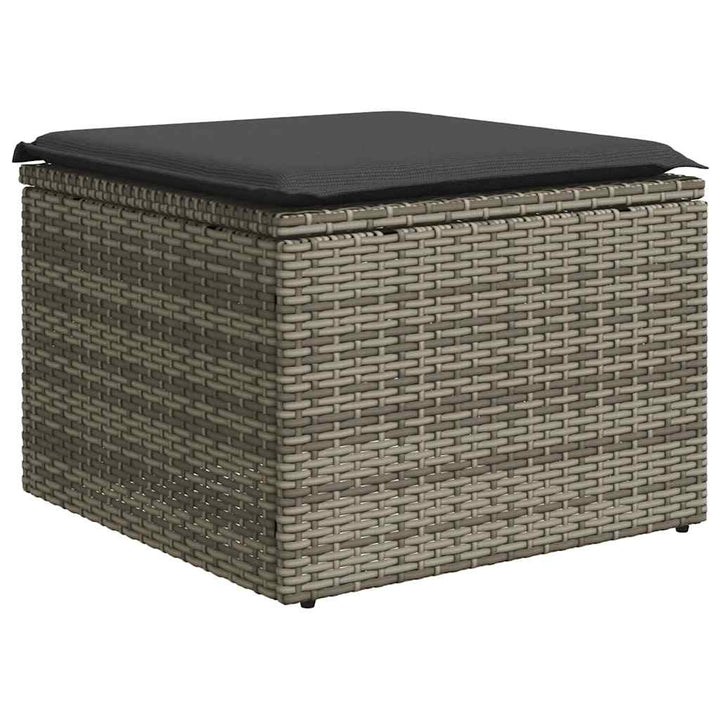 sofasæt til haven 8 dele med hynder polyrattan lysegrå