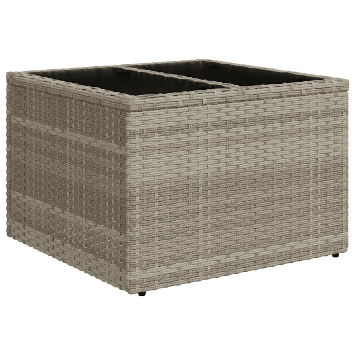 sofasæt til haven 10 dele med hynder polyrattan lysegrå