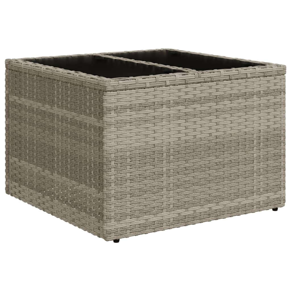 loungesæt til haven 11 dele med hynder polyrattan grå